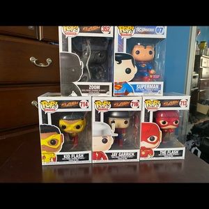 Dc comics funky pops flash and Superman